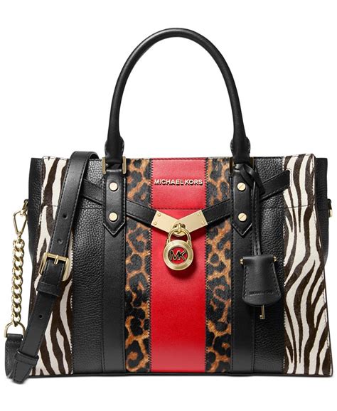 michael kors zebra hamilton tote|Michael Kors nouveau Hamilton large.